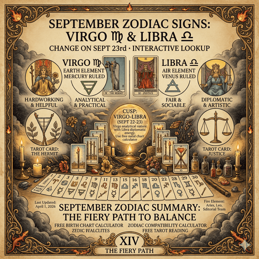September Zodiac Sign: Virgo & Libra Dates & Traits · Deckaura