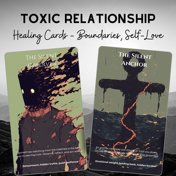 Toxic Relationship Oracle Deck - 50 Healing Cards | Boundaries, Self-Love & Emotional Freedom