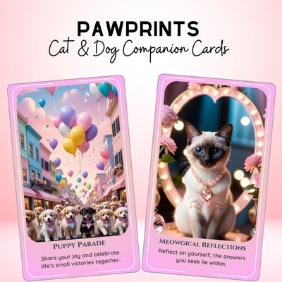 Pawprints Oracle Deck - 78 Cat & Dog Companion Cards