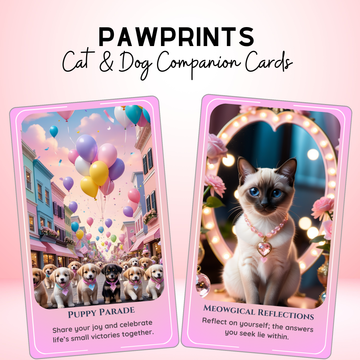 Pawprints Oracle Deck - 78 Cat & Dog Companion Cards