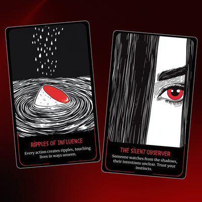 Crimson Soul Oracle - 78 Twin Flame & Karmic Cards