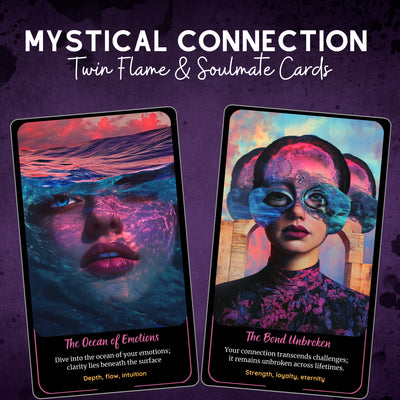 Mystical Connection Oracle - 78 Twin Flame & Soulmate Cards