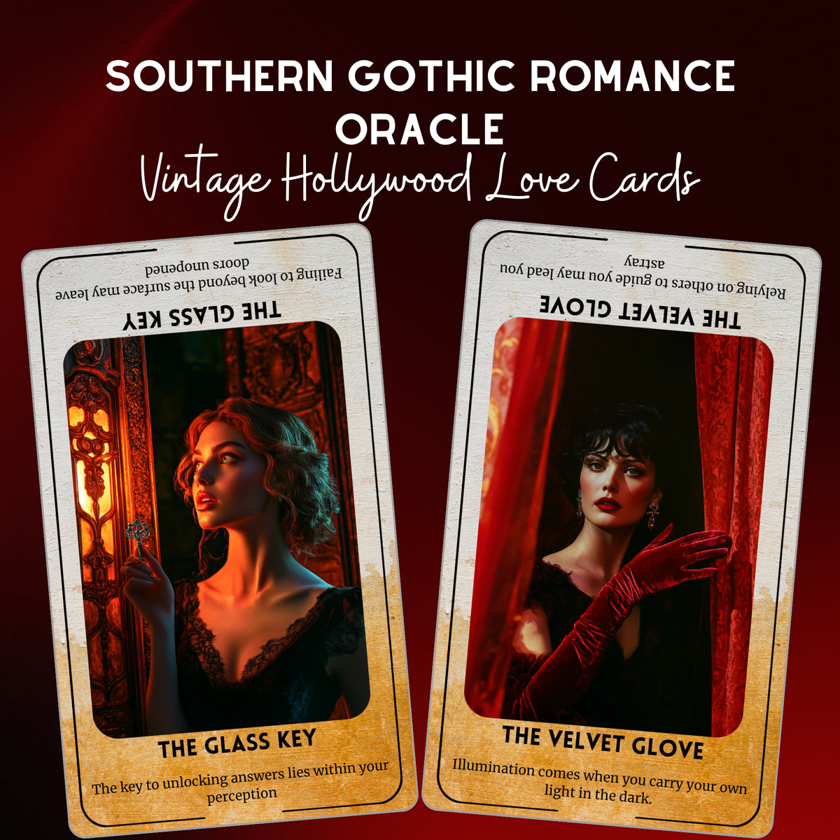 Southern Gothic Romance Oracle - 78 Vintage Love Cards