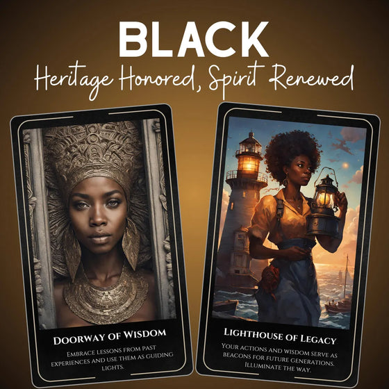 Black Heritage Oracle Deck - 78 Ancestral Cards