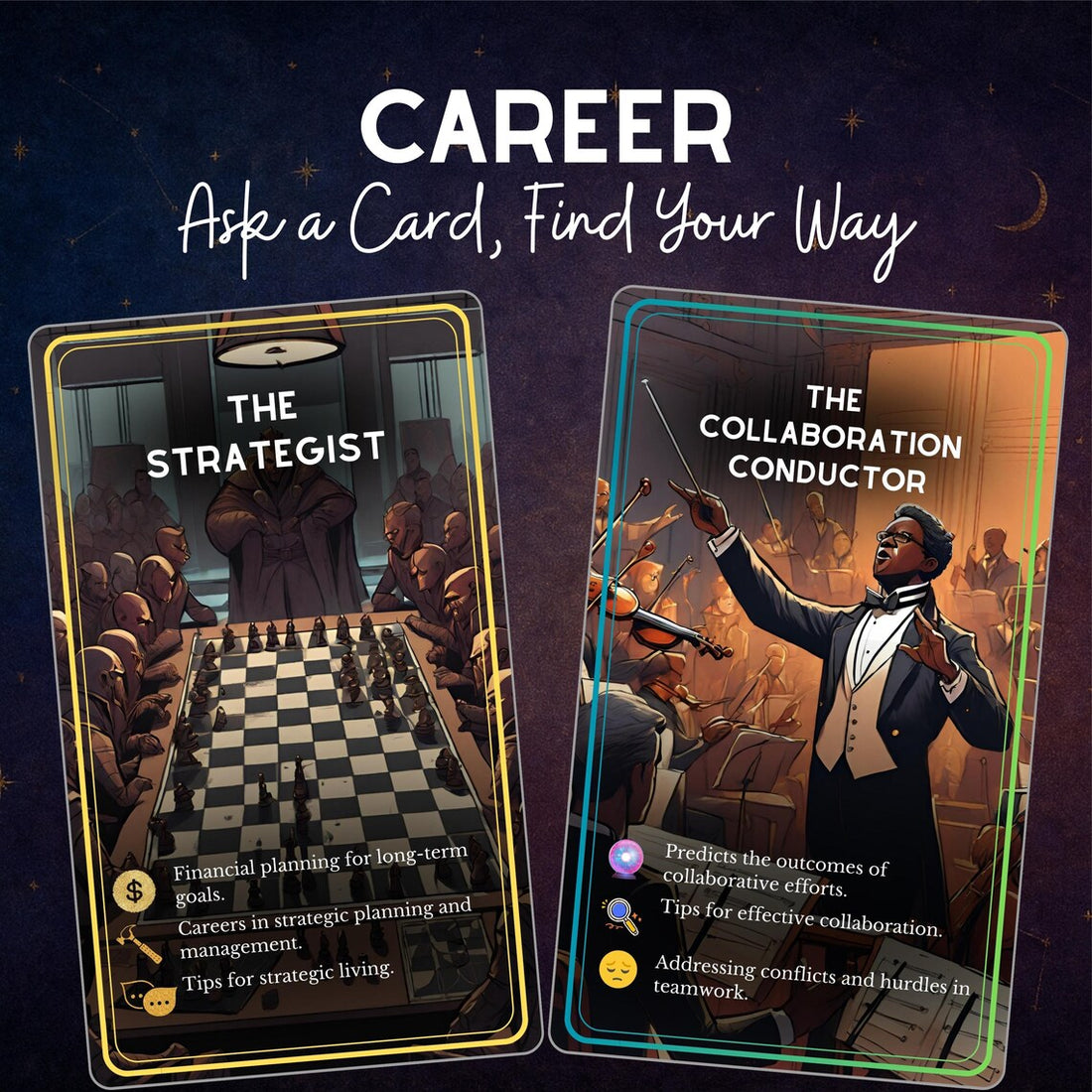 Career Oracle Deck - 100 Professional Guidance Cards Overview