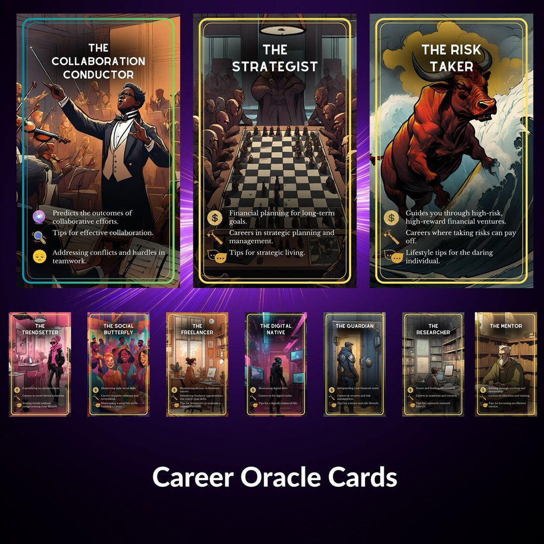 Career Oracle Deck - 100 Professional Guidance Cards Overview