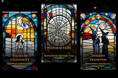 Celestial Witch Oracle Cards - Cycles of Celestiality Weaver of Fates Twilight Transition