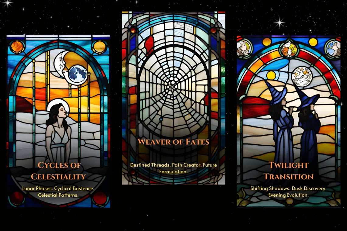 Celestial Witch Oracle Cards - Cycles of Celestiality Weaver of Fates Twilight Transition