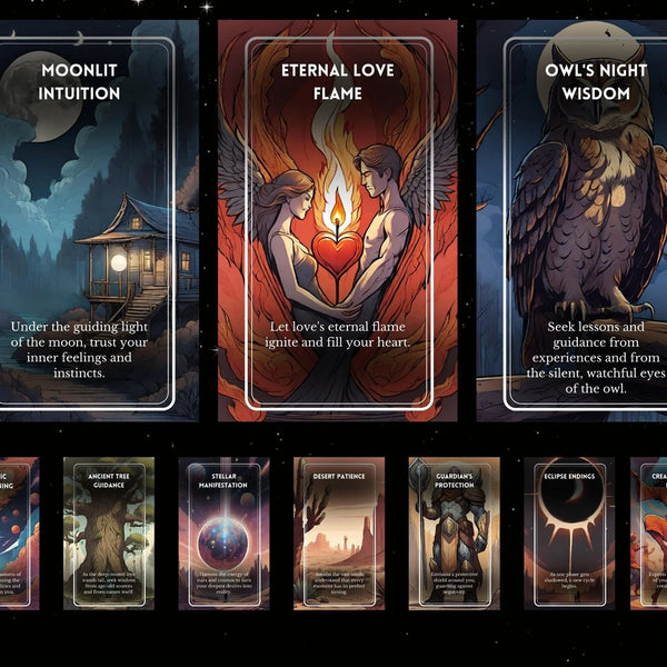 Cosmic Soul Reflections Oracle - 78 Higher Self Portal Cards | Starseed Guidance & Shadow Work Meditation