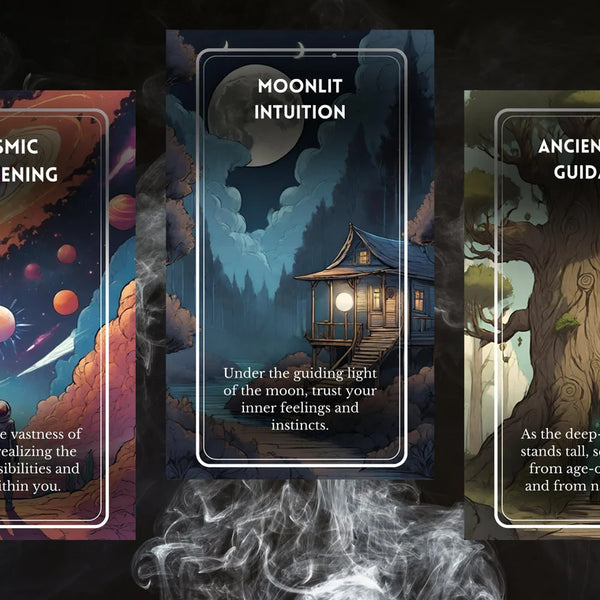 Cosmic Soul Reflections Oracle - 78 Higher Self Portal Cards | Starseed Guidance & Shadow Work Meditation