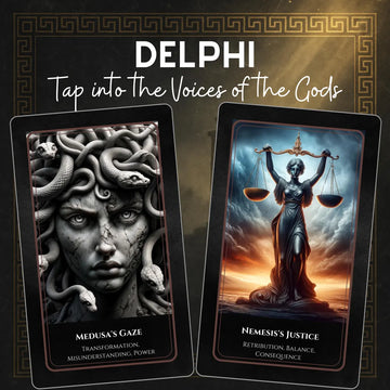 Delphi Oracle Deck - 78 Greek Mythology Cards Full Display