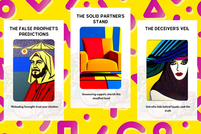 Pop Art Oracle Cards - False Prophet Solid Partner Deceiver Veil