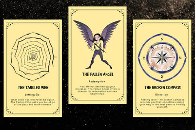 Transformation Oracle - The Tangled Web Letting Go, The Fallen Angel Redemption, The Broken Compass Direction