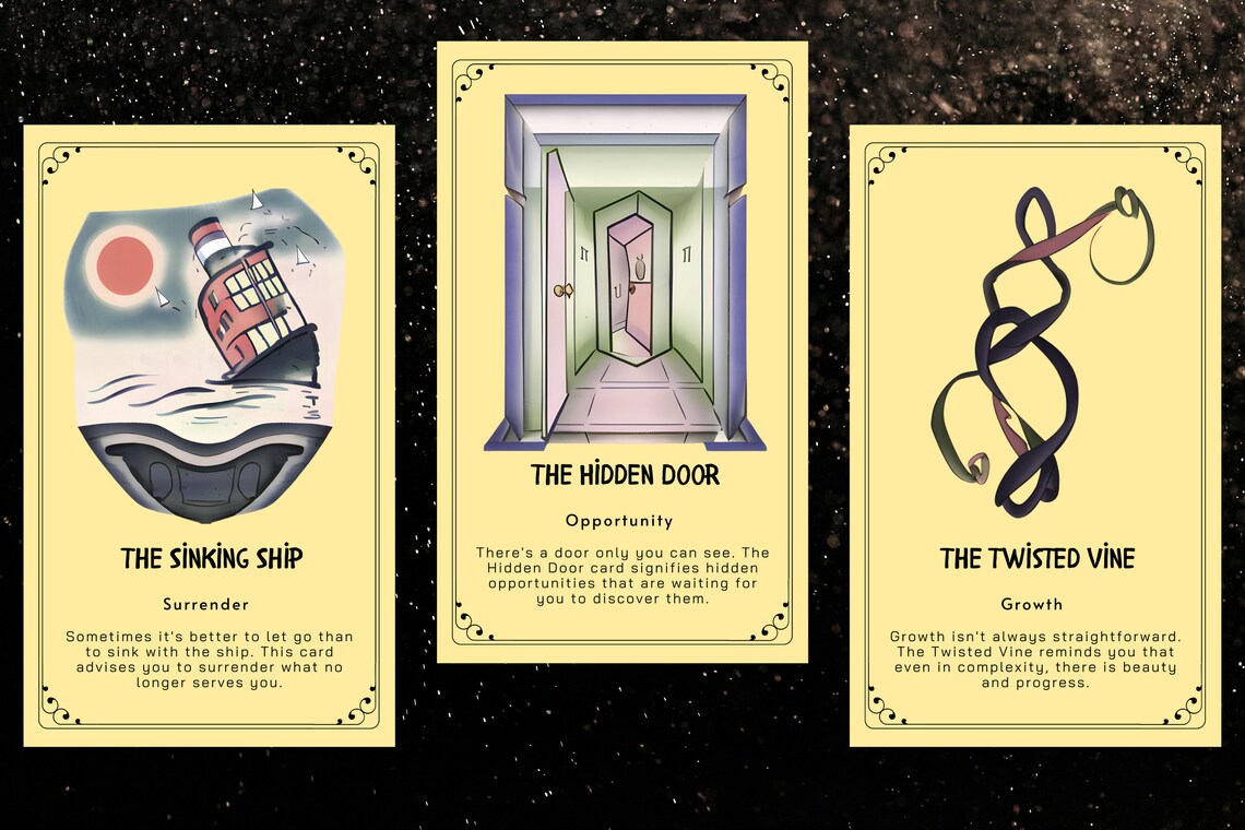 Shadow Integration Deck - The Sinking Ship Surrender, The Hidden Door Opportunity, The Twisted Vine Growth