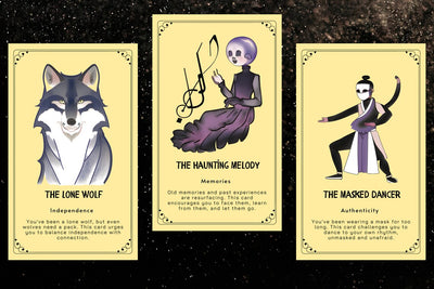 Jung-Inspired Oracle - The Lone Wolf Independence, The Haunting Melody Memories, The Masked Dancer Authenticity