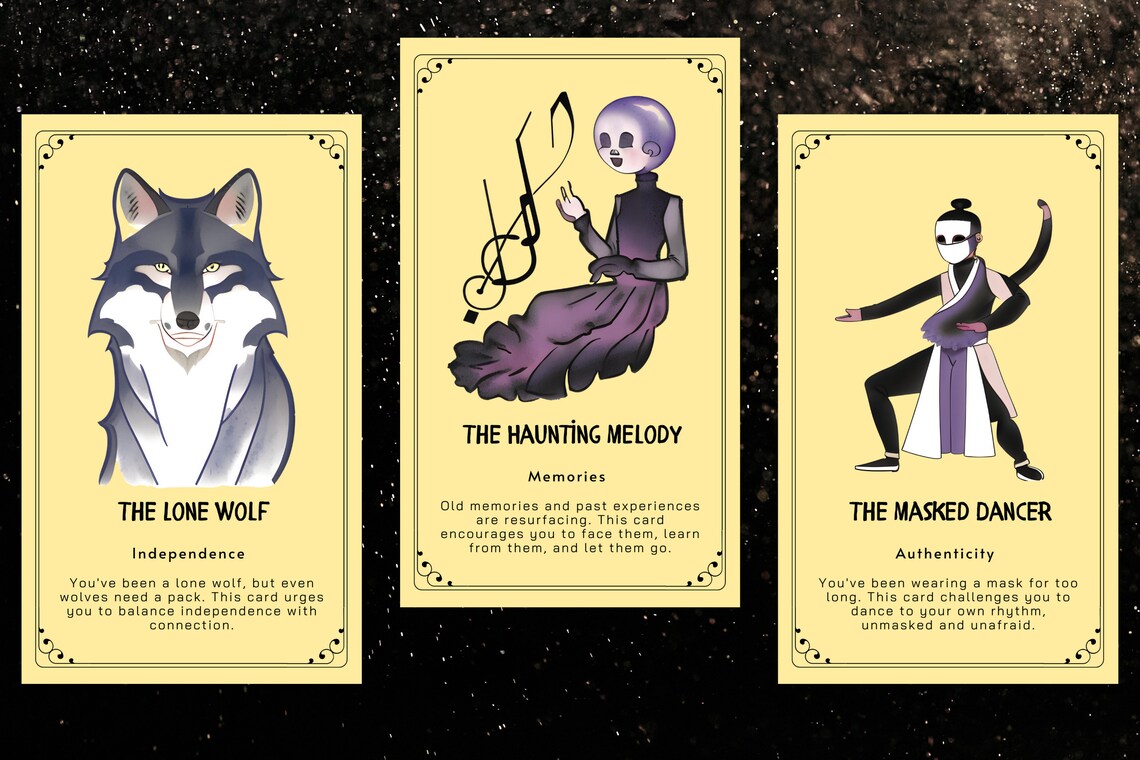 Jung-Inspired Oracle - The Lone Wolf Independence, The Haunting Melody Memories, The Masked Dancer Authenticity