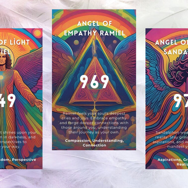 Celestial Angel Numbers Oracle - 78 Divine Feminine Cards | Archangel Guidance & Numerology Deck