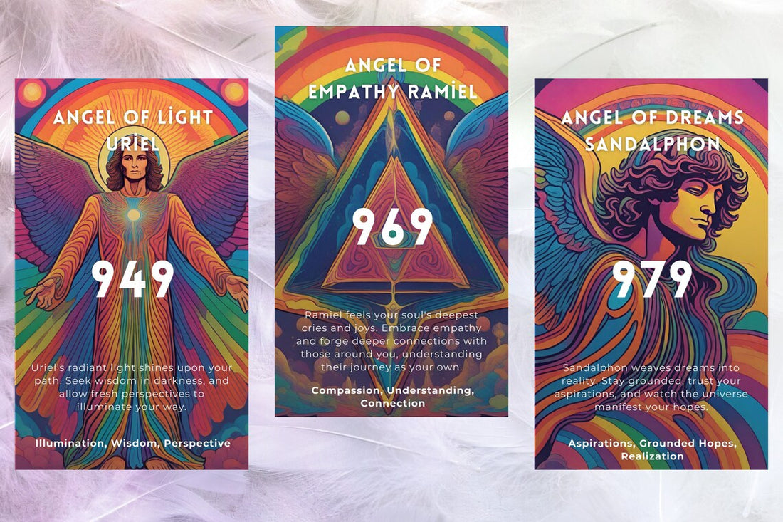 Celestial Angel Numbers Oracle Deck - Angel of Compassion Muriel 787, Serene Angel Haniel 222 divine feminine cards