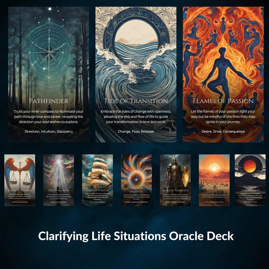 Clarifying Life Situations Oracle Deck