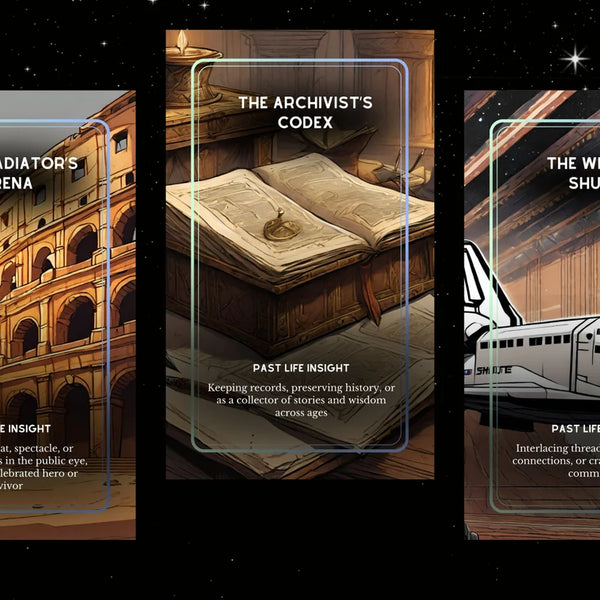 Eternal Echoes Oracle Deck - 78 Past Life Cards | Reincarnation & Karmic Healing Divination