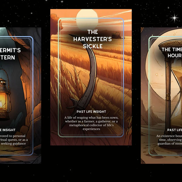 Eternal Echoes Oracle Deck - 78 Past Life Cards | Reincarnation & Karmic Healing Divination