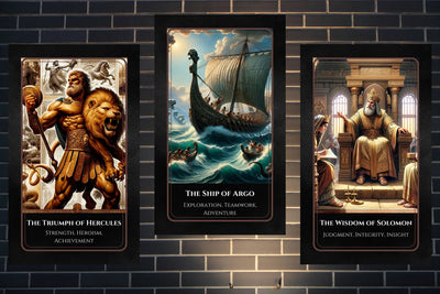 Olympus Oracle Cards - The Triumph of Hercules, Ship of Argo, Wisdom of Solomon Greek mythology divination
