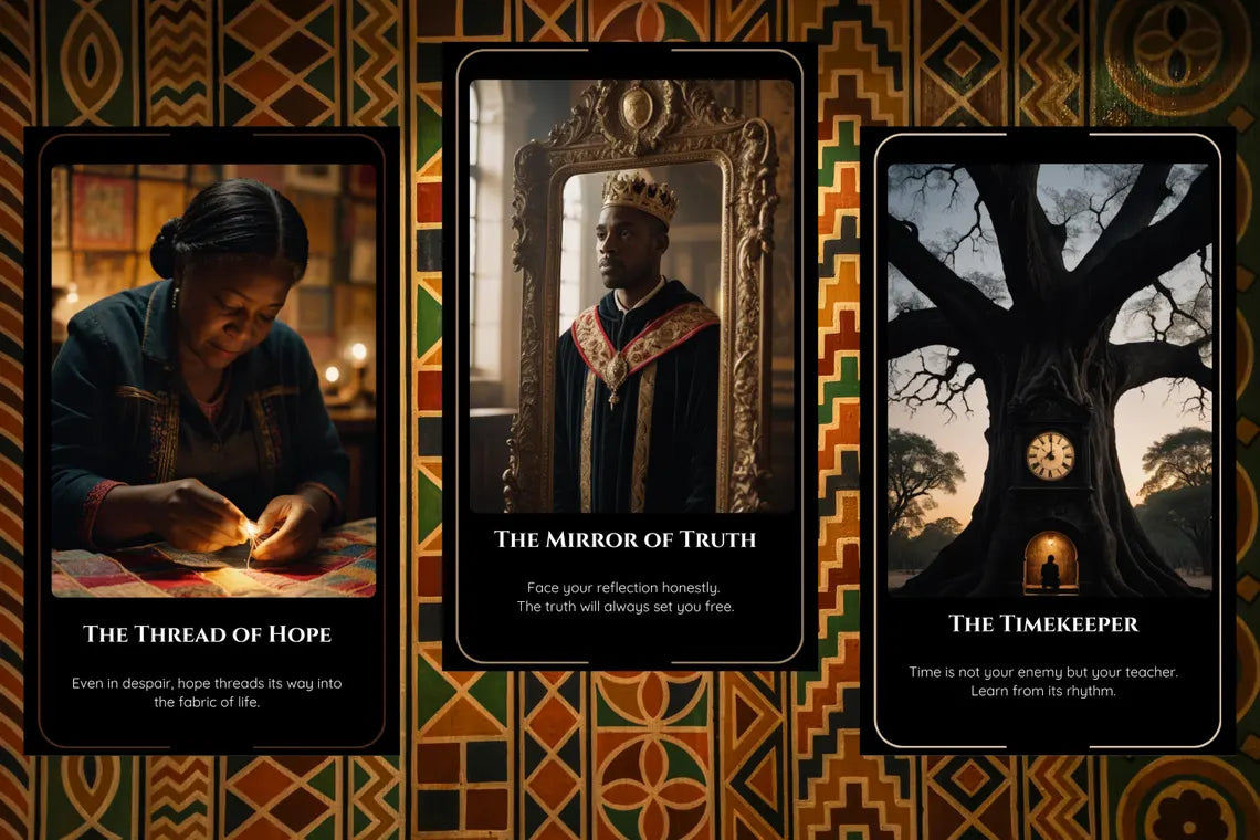 Black Heritage Oracle Deck - African American ancestral wisdom divination