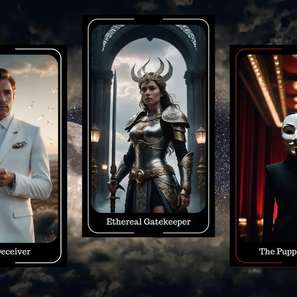 Mystic Shadows Oracle - 100 Dark Mystery Cards | Secret Society & Cosmic Divination Deck