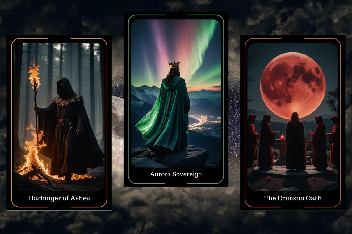 Fantasy Oracle Cards - Cinematic dark themed spiritual guidance