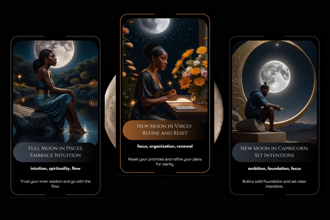 Full Moon Oracle - Pisces intuition, Virgo organization, Capricorn ambition