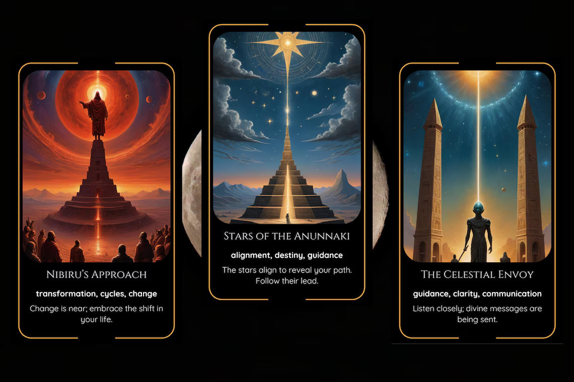UFO Oracle Cards - Extraterrestrial contact and ancient civilization wisdom