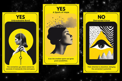 Yes or No Oracle Deck - YES Unbreakable Bond, YES A Spark of Hope, NO Distracted Focus