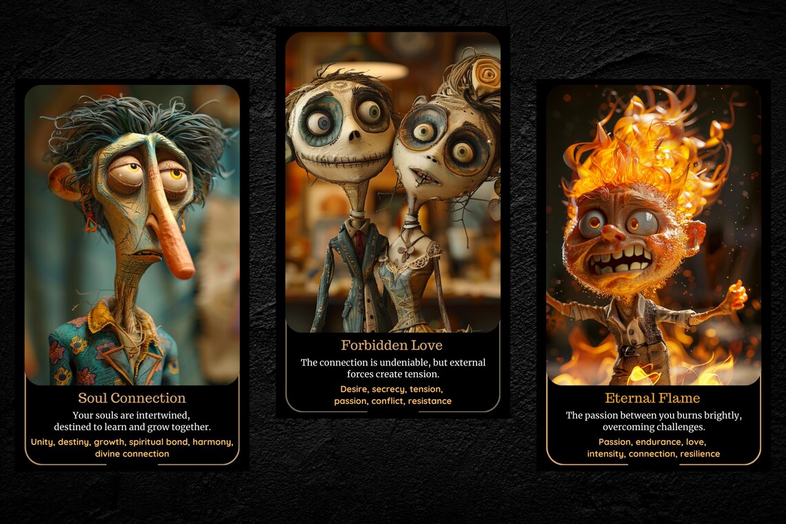 Clarifying Love Cards - Soul Connection, Forbidden Love, Eternal Flame spiritual guidance