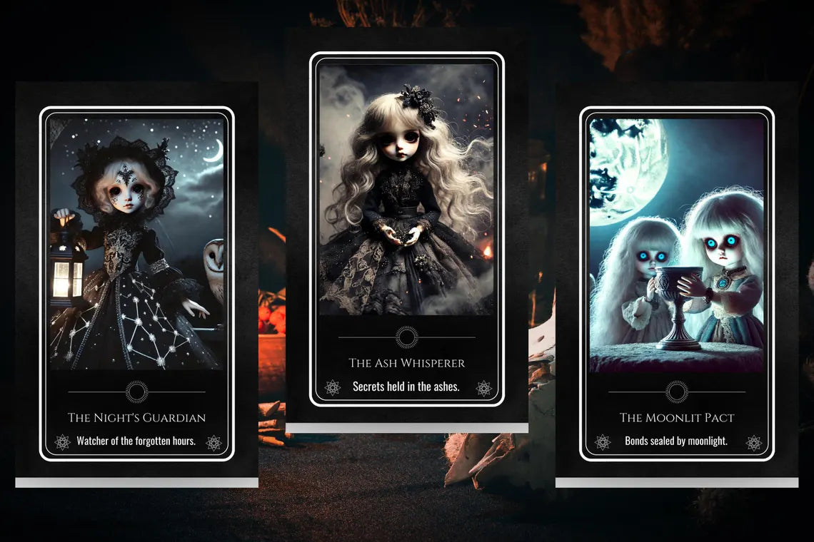 Gothic Oracle - Haunting porcelain dolls shadow work spiritual guidance