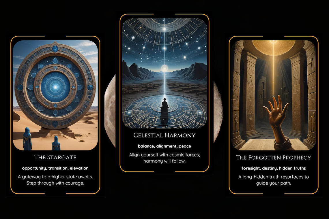 Alien Oracle Deck - Nibiru planetary mysteries and cosmic consciousness cards