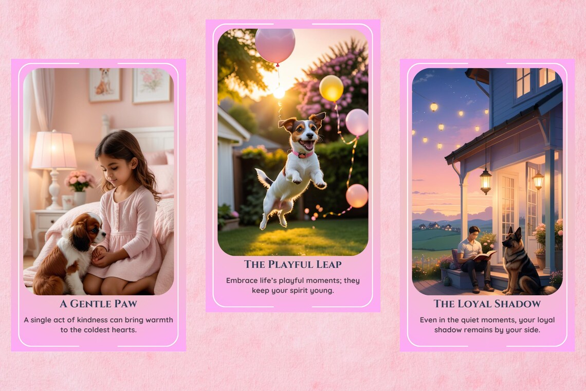 Animal Oracle Deck - A Gentle Paw, The Playful Leap, The Loyal Shadow