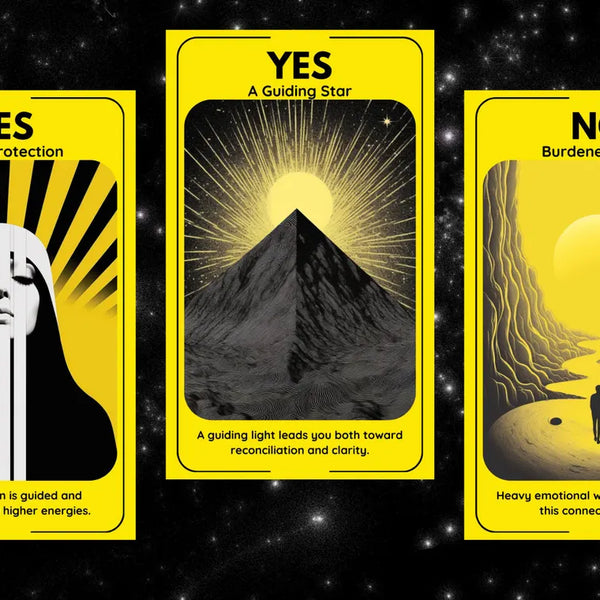 Yes or No Oracle Deck - 78 Intuitive Answer Cards | Love Guidance & Spiritual Divination