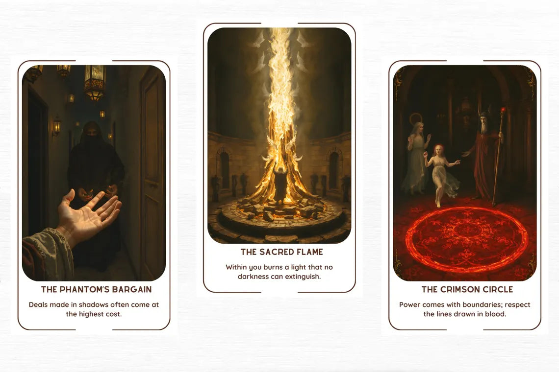 Mystical Oracle Deck - Alchemist symbols serpent wisdom sigils