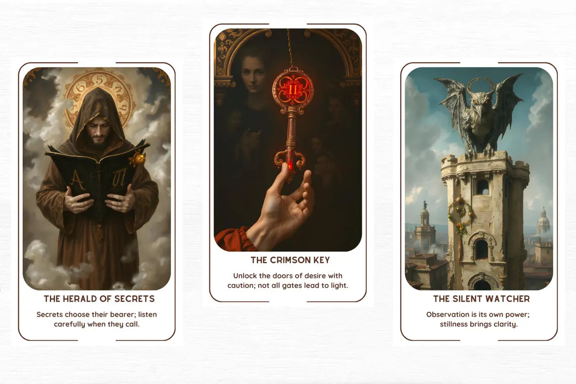 Occult Oracle Deck - Dark renaissance mystical artwork esoteric cards