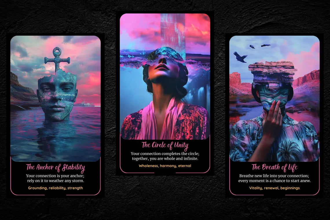 Love Oracle - The Anchor of Stability, The Circle of Unity relationship cards