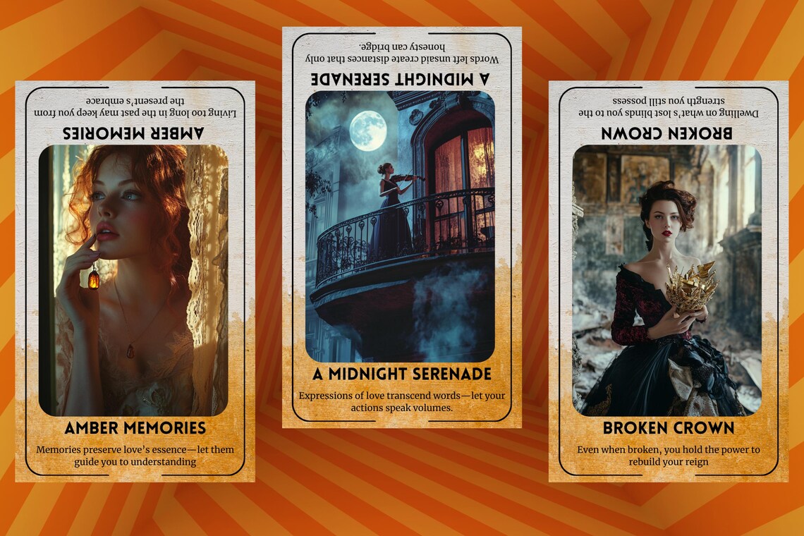 Soulmate Oracle Deck - Southern Gothic vintage romantic divination cards