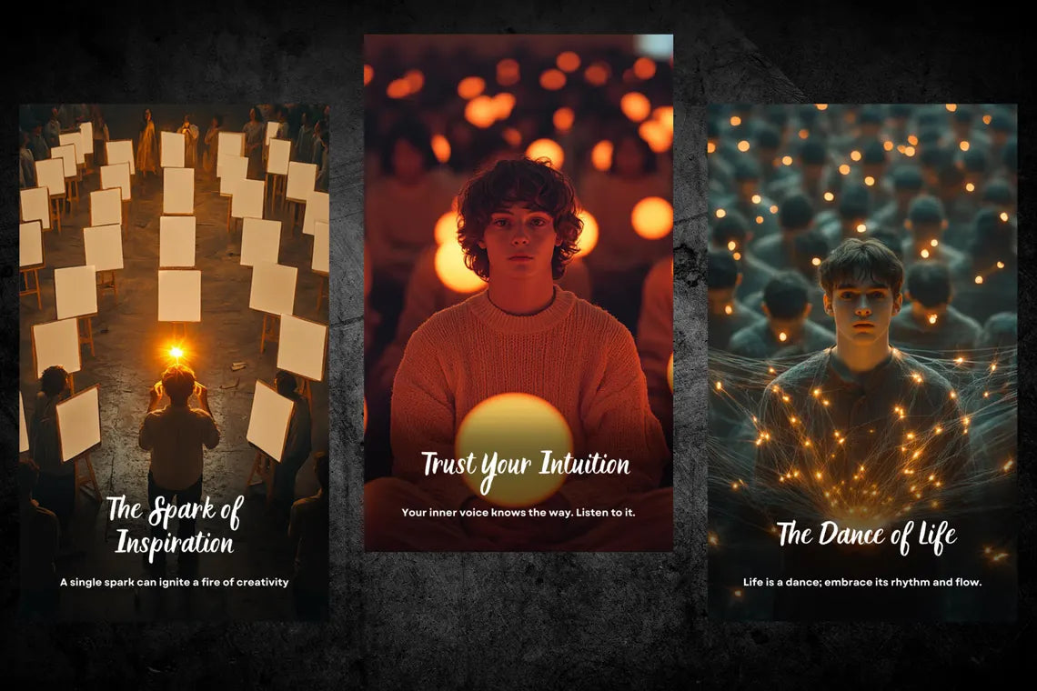 Empowerment Oracle Deck - Spark of Inspiration, Trust Your Intuition, Dance of Life wisdom cards