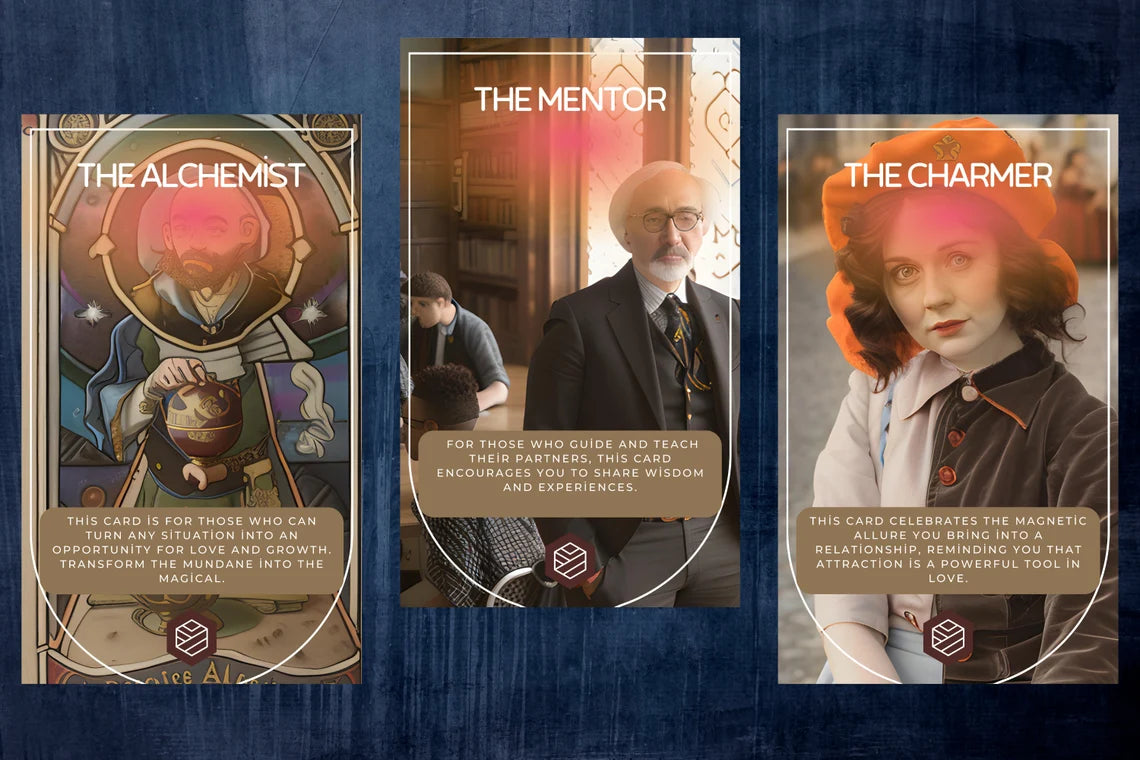Love Archetype Oracle Cards - The Alchemist The Mentor The Charmer