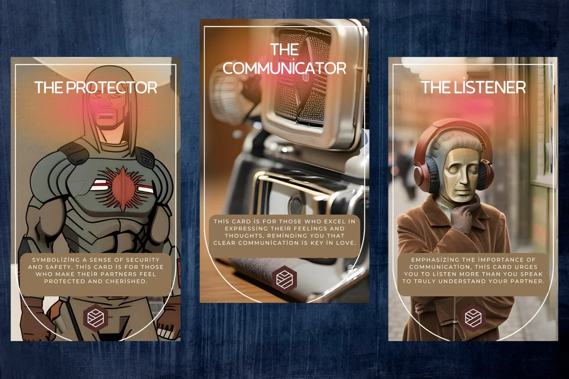 Love Archetype Oracle Cards - The Protector The Communicator The Listener