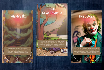 Love Archetype Oracle Cards - The Mystic The Peacemaker The Joker