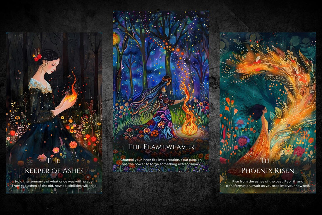 Mystic Oracle Cards Spread