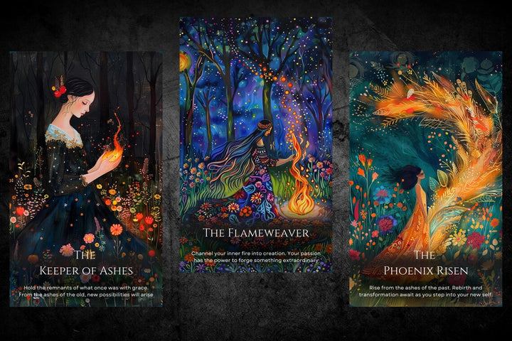 Mystic Oracle Deck Box and Cards Display