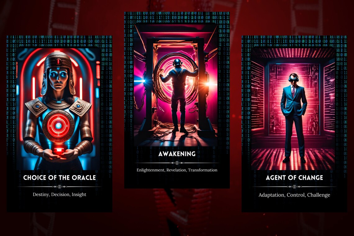 Neon Code Oracle Cards - Choice of the Oracle Awakening Agent of Change