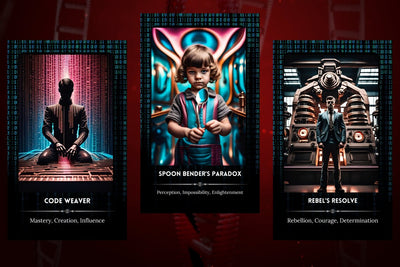 Neon Code Oracle Cards - Code Weaver Spoon Benders Paradox Rebels Resolve