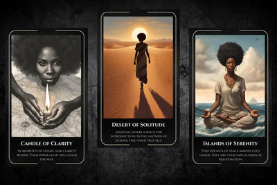 Oracle Cards Candle Clarity Desert Solitude Islands Serenity